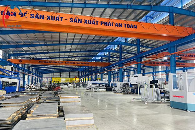 Nhà máy Thành Tiến được trang bị hệ thống thiết bị máy móc chất lượng cao