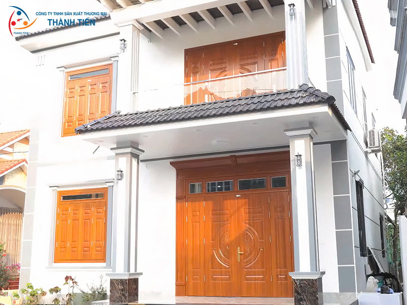 cửa sổ thép vân gỗ Thành Tiến