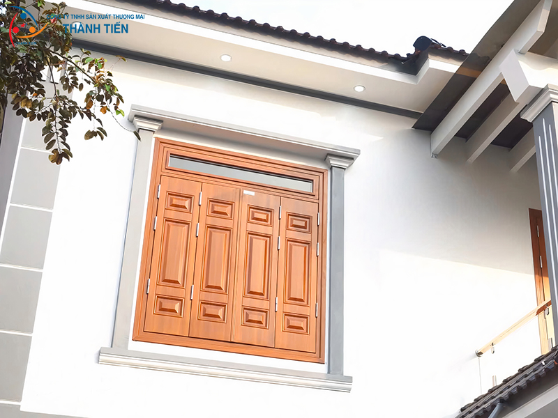 cửa sổ thép vân gỗ Thành Tiến