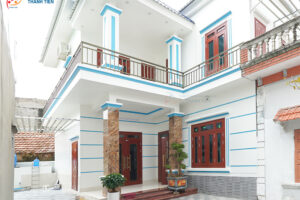Hoàn thiện công trình cửa thép vân gỗ Thành Tiến tại Hưng Yên